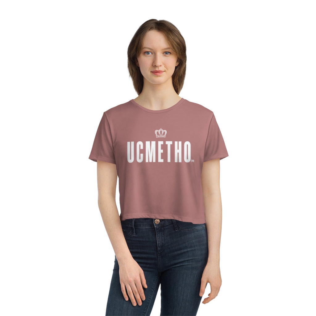 UCMETHO Women's Flowy Cropped Tee