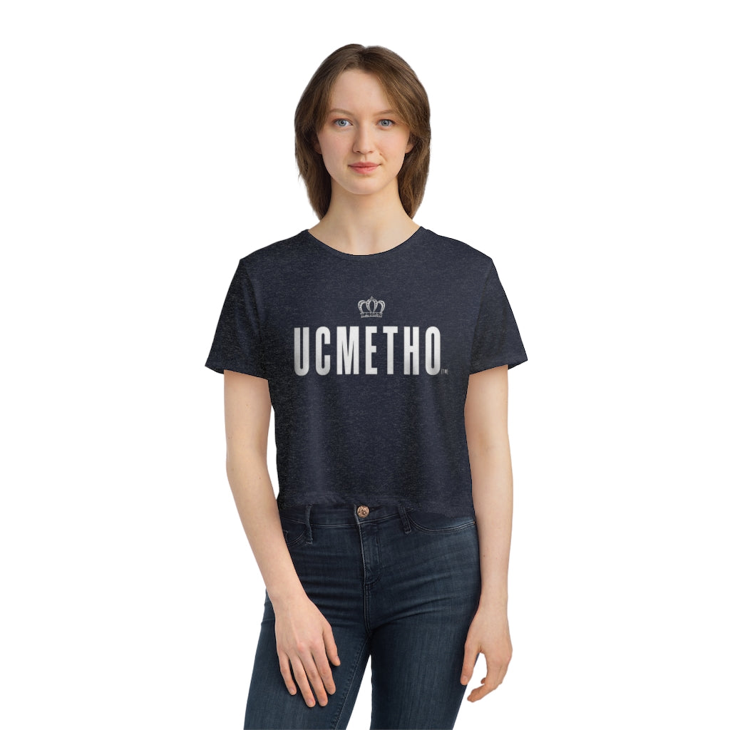 UCMETHO Women's Flowy Cropped Tee