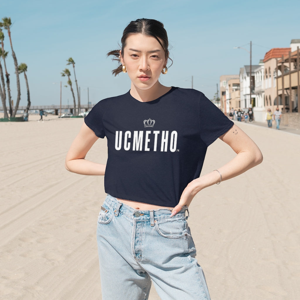 UCMETHO Women's Flowy Cropped Tee